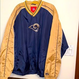 NFL St Louis Rams Vintage Warmup pullover Men’s XL